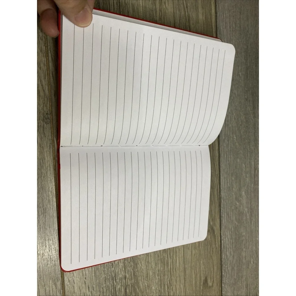 Coca-Cola Red Hardcover Journal Notebook Lined Pages Elastic Band Closure - NEW